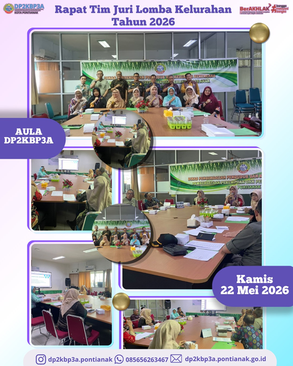 dp2kbp3a.pontianak 3 hari Rapat Koordinasi Tim Percepatan Pencegahan dan Penurunan Stunting (TP3S) Kota Pontianak Tahun 2026 di Ruang Rapat Wali Kota Pontianak  Pembahasan: Kondisi stunting di Kota Pontianak dan STRATEGI yang dilakukan dalam melakukan pencegahan dan penanganan stunting  Jum'at, 29 Mei 2026